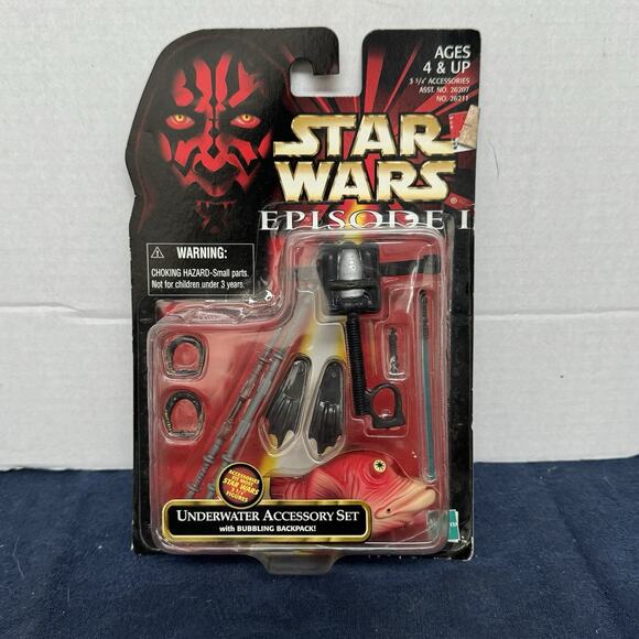 Star Wars Episode 1 Underwater Weapons Figure Accessory Set - Picture 1 of 4